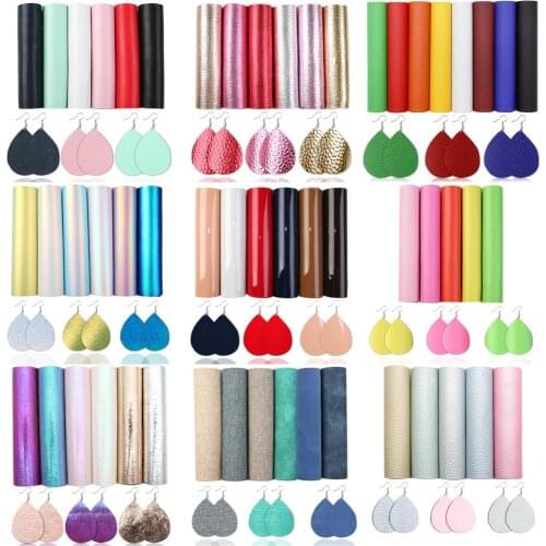 15*21cm A5 Crack Faux Leather Set Fabric For Sewing Synthetic DIY Earrings Bag Material Fabric Shoes,1Yc20462