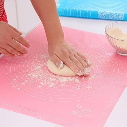 50*40cm Kneading dough mat with scal silicone kneading pad with graduated anti-slip silicone flour pad silicone western food pad