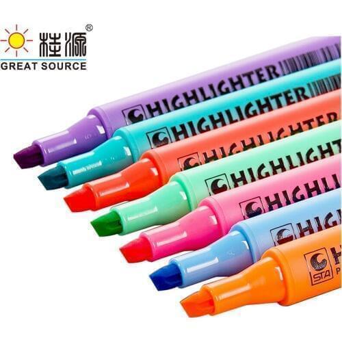 7 Colors Highlighter Colorful Ink Mark Pen DIY Pen Drawing Color Pen 7PCS per Box ( 15 Boxes )