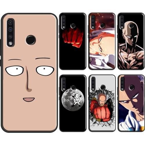 Anime One Punch Man Saitama Case For Huawei Honor 8X 9X 10X 10 Lite 10i 7A 7C 4C 6C Pro 8A 9A 7S 8S 20 Pro Back Cover