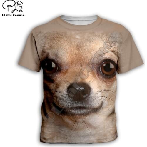 Kids cute Dog face Childrens wear 3d T-shirt Boys/Girls Printed funny pig/shark Top Short Sleeve Christmas Tshirts dropShip-KT3