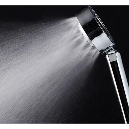 Double-Sided Shower Head Spray Shower Nozzle Abs Chrome Booster Automatic High Pressure Switch Handheld Shower Head dropshipping