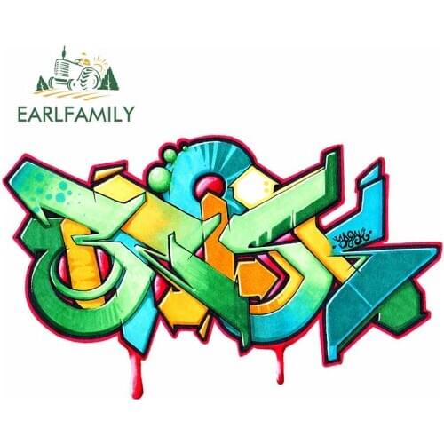 EARLFAMILY 13cm x 7.8cm For Brisk Art Personality Car Stickers Custom Printing Decal DIY Scratch-proof Vinyl Material Decor