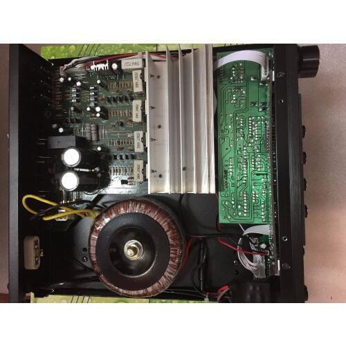 HIFI 2.0 Karaoke home theater stereo audio amplifier 80W+80W power amplifier Support Bluetooth. Dual microphone.USB.SD card