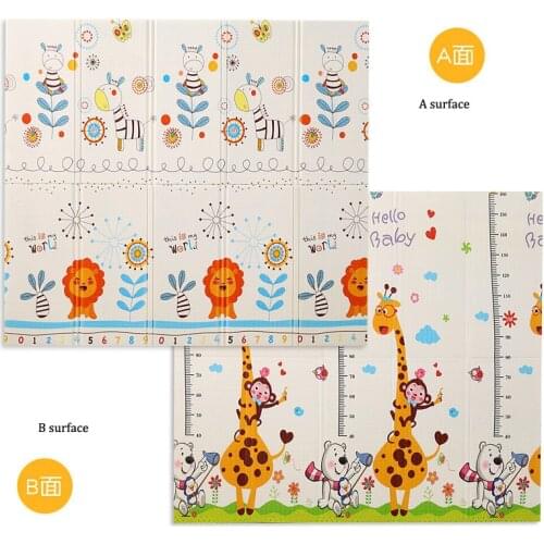 XPE Folding Baby Play Mat 1cm Thick Crawling Toys for Childrens Carpet Climbing Gyme Game Road Pad Living Room Home Kids Rug