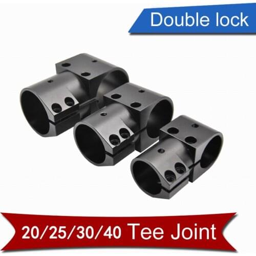 1PC Metal Tee Joint Series D16mm/18mm/20mm/25 30 40 Tripod Three-way Carbon Tube Fixed Seat Connector Mount for UAV Drone
