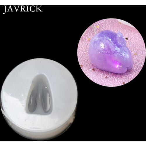 Cute 3D Rabbit Pendant Silicone Mold Epoxy Resin Mold DIY Pendant Keychain Accessories Jewelry Making Tools