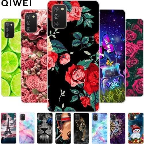 Soft TPU Silicone Case For Samsung Galaxy A02S Case Flowers Animals Print Silicon Phone Cases For Samsung A02S 2020 A 02S Coque