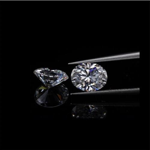 Excellent Cut GRA Certificate Moissanites Diamond Stone 10X14mm 8ct D VVS Loose Oval Moissanites Gems for Watch Making