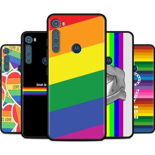 Gay Lesbian LGBT Rainbow Cover for Motorola One Fusion Hyper G9 Play G8 Power Lite G30 E6s Edge Plus G Stylus Mobile Phone Case