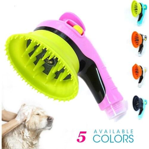 Pet Sprayer Pet Combing Massage Shower Sprayer Wash Grooming Bathing Massage Brush Handheld Shower for Dogs Cats Pet Supplies