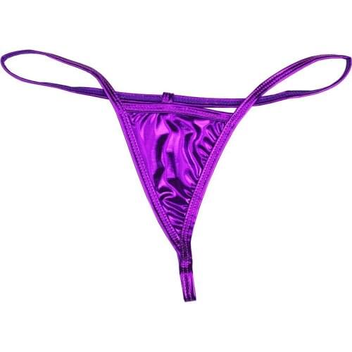 Sexy 2021 Underwear Bandage Women Sexy Shiny Leather Lingerie G-string Briefs Underwear Panties T String Thongs Panties Knick