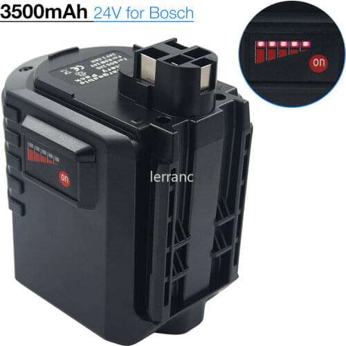 Ni-Mh 3.5Ah Replacement for Bosch 24V Battery BAT019 BAT020 BAT021 2607335082 2607335083 BBH24VRE GBH24VRE 11225VSR