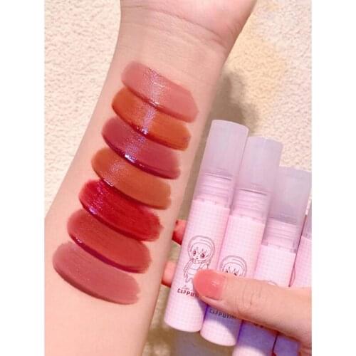 Water Luminous Lip Gel Clear and Light Mirror Waterproof Non-stick Long Lasting Lipstick Not Easy To Fade Lip Gloss TSLM1