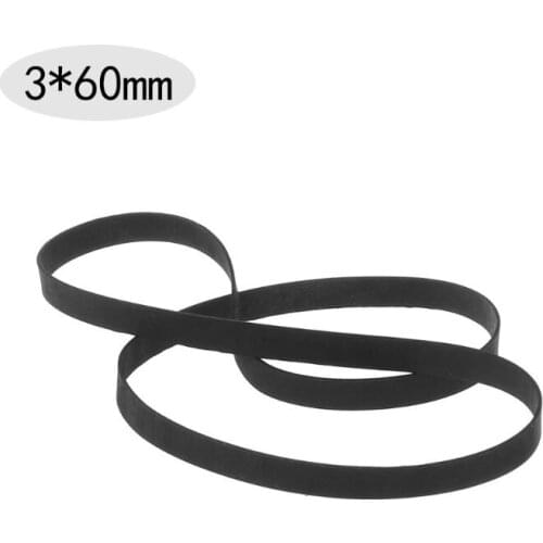 87HA 45-120MM Universal Assorted Common Flat Rubber Belt Mix Cassette Tape Machine Belt Pulley Drive Belt for Recorders Walkman