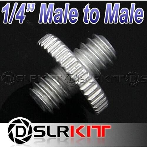 1/4 inch 1/4" Male to 1/4" Male Threaded screw Adapter