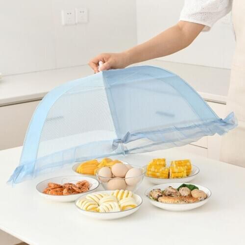 Japanese Foldable Meal Cover Kitchen Accessories Gadgets Kitchen Tools Umbrella Cover Household Food Covers Dining Table Cover