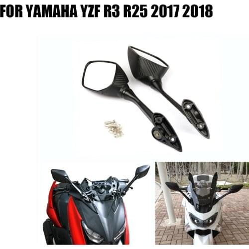 For Yamaha YZF R3 R25 2017 2018 Motorcycle Modification Plane Rearview Mirror Handlebar End Mirror Side Mirrors