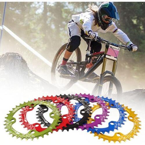 32/34/36/38T Crankset Tooth Plate MTB Mountain Bike Chainring 104BCD Bicycle Round Narrow Wide Chainwheel Chainring Accessories