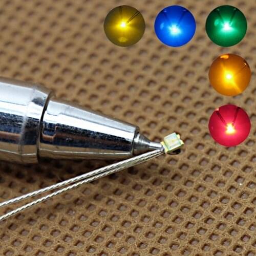 20pcs Pre-soldered SMD 0805 LED Light PTF Wired Leads White Warm RED GREEN BLUE Yellow Orange SMD LED 0805 T0805