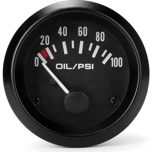 Automobile Oil Pressure Gauge Automobile Oil Pressure Instrument 0~100PSI With Sensors 12.0V Automobile General Instrument