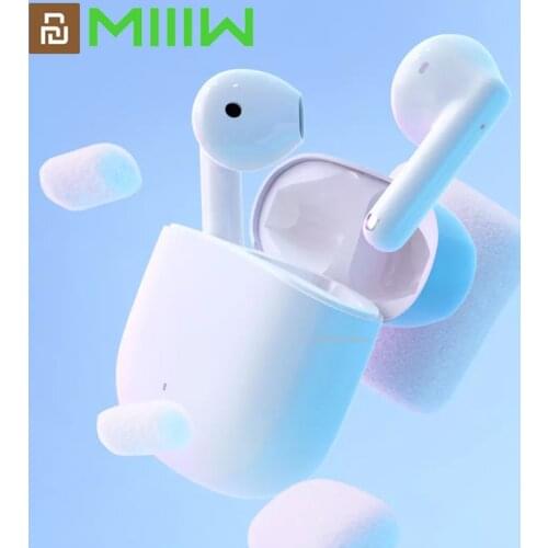 Xiaomi YouPin MiiiW Marshmallow Bluetooth Compatible Earphones White Ultra-small Body Comfortable In-ear True Wireless Headset