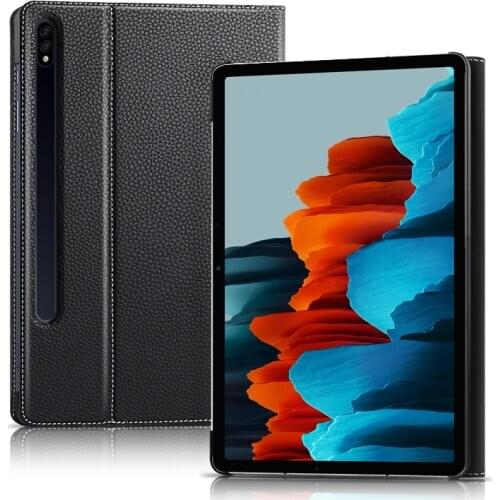Case Cowhide For Samsung Galaxy Tab S7 11 2020 SM-T870 SM-T875 Protective Cover Genuine Leather for galaxy tab s7 11 inch Tablet