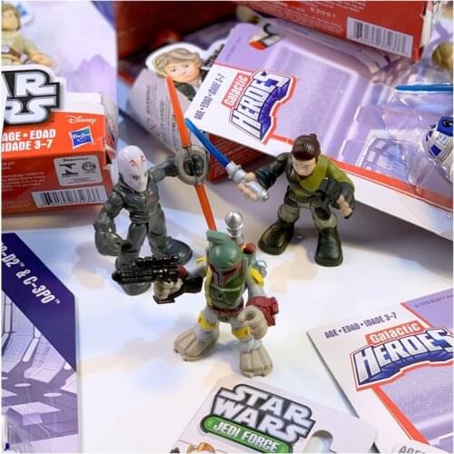 Children Toys Star Wars JEDI FORCE Galactic Heroes R2D2 Darth Vader Mini doll Model Toy Ornaments Joints Movable Anime Figure