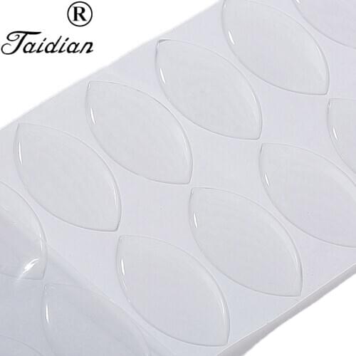 Earrings Stickers Clear Marquise Shape Epoxy Resin Stickers Earring Making Accessories 20*39.47mm 240pcs/lot