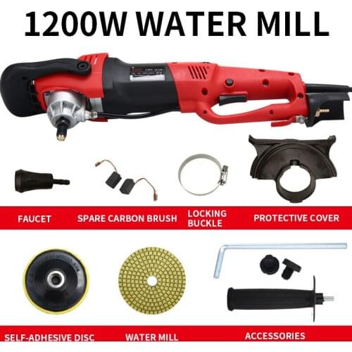1200W Water grinder water injection polishing machine electric small household stone and marble crystal polishing machine