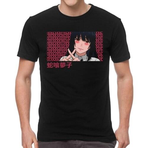 Yumeko Jabami Kakegurui T-shirt Men Streetwear T Shirts Short Sleeve Anime Manga Tshirts Cotton Tees Top Clothes