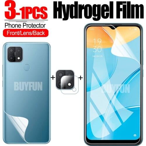 For OPPO A15 S A15S Hydrogel Film/Battery Cover Film/Camera Safety Glass on opo a 15 15s oppoa15 Water Gel Soft Protective Film