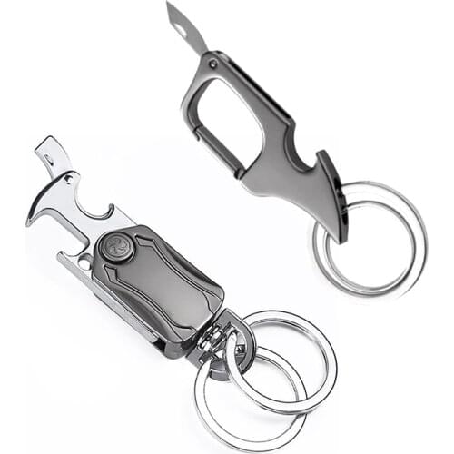 Key shape ring pocket Opener Screwdriver keychain kit Tool survive Multi utility