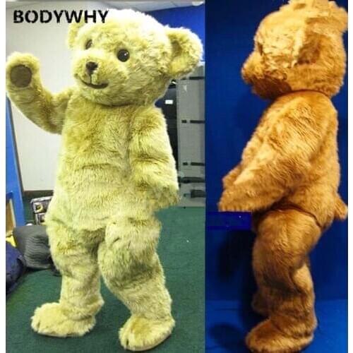Brown Teddy Bear Mascot Costume Suits Cosplay Party Game Dress Outfits Advertising Promotion