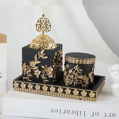 Creative Incense Burner Metal Middle East European Incense Holder Gold Arabic Cone Censer Craft Ornaments Home Decor 2021 Newes