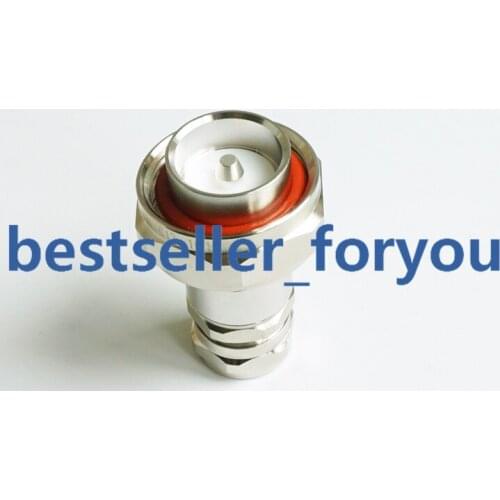 Connector Brass 7/16 DIN Male L29 Plug Clamp 1/2" In For Superflexible Andrew Heliax Cable