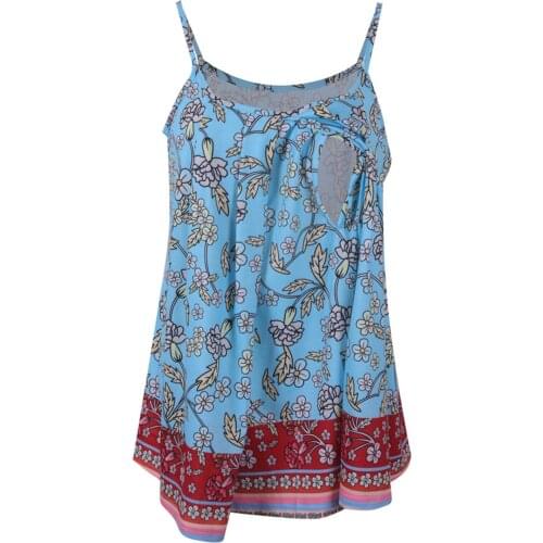 New Pregnant Cami Tank Top Women Printing Confinement Sling Breastfeeding Top Comfy Pull-up Nursing Vest Tops Maternity Clothes