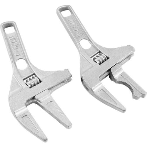 Multifunctional Bathroom Wrench Short Handle Large Opening Adjustable Wrench Sewer Pipe Clamp Tool