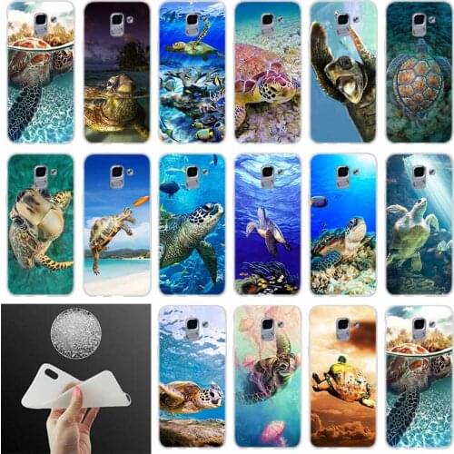 Soft silicone Phone case Cover Turtle Tortoise FOR Coque Samsung Galaxy J6 J4 J8 J7 2018 Plus J3 J5 J7 Prime Pro 2017 2016 Casse