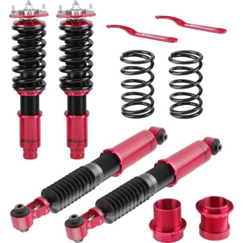 Coilover Coilovers Kit for Mazda 6 2003-2007 Suspension Shocks Twin-Tube Damper Adjustable Height Shock Absorbers Red