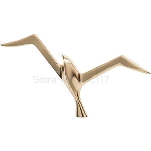 Wall decoration three-dimensional wall creative seagull petrel living room metal Bird Wall Decoration pendant