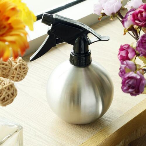 New 500ml Stainless steel watering can small spherical spray pot corrosion resistant
