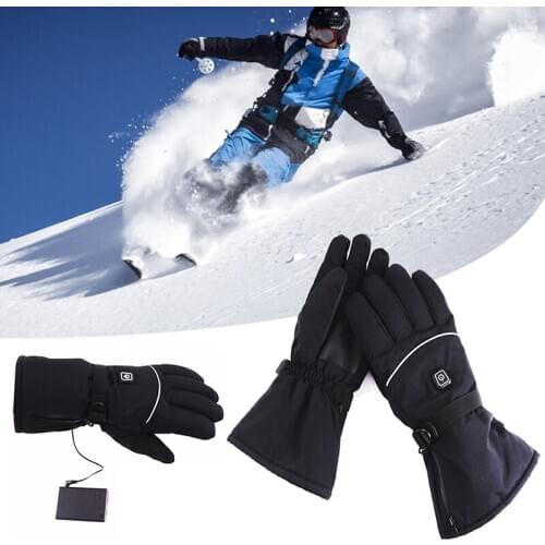 Electric Heated Gloves Windproof Cycling Warm Heating Touch Screen Skiing Gloves Climbing Hiking Camping Equipment Winter New