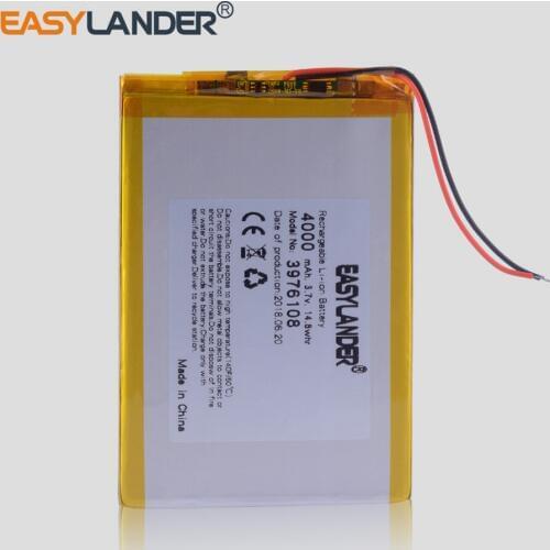 Polymer battery 9 inches tablet battery rechargeable 4000 mah 3976108 tablet 10