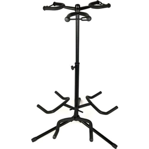 Portable Musical Instrument Holder Bracket Lifting Guitar Stand Three-Headed Vertical Guitar Rack with Protective Cotton L3