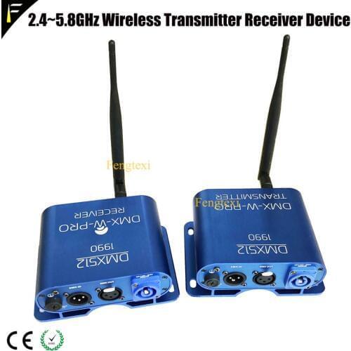 Pro Stage Light DMX 512 2.4GHz/5.8GHz RDM Signal Wireless Transceiver Receiver Wireless Transmitter DMX Remote Controller