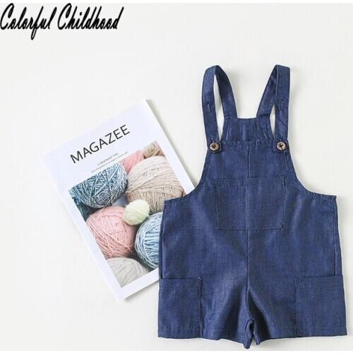 Baby pants girl clothes infant overalls 1-3 years baby boys girls kids jeans pants toddler jumpsuits cotton denim shorts summer