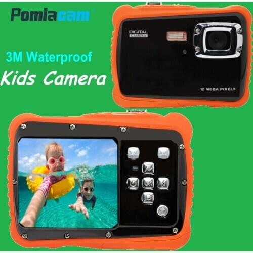 3m Waterproof Kids camera 2.0" LCD 5MP HD Digital Camcorder Children Kids Birthday Gift Camera Mini Sports Camera For Swimming
