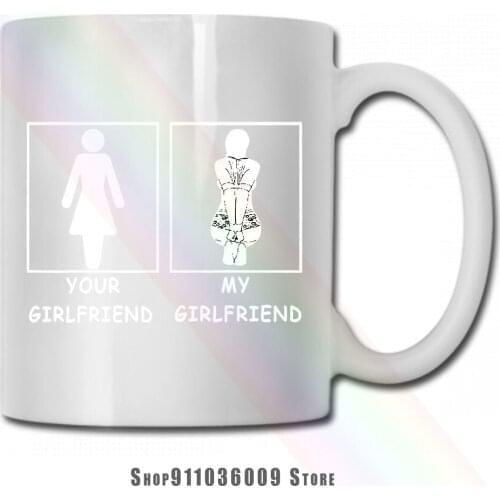 Your Girlfriend Vs My Girlfriend Funny Novelty mug cup tazas