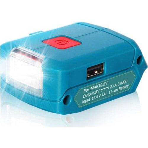 BL1021B Charger Working Lamp ML103 Portable LED Light Rechargeable Flashlight For Makita MT1015 12V 10.8V Lithium Battery BL1041